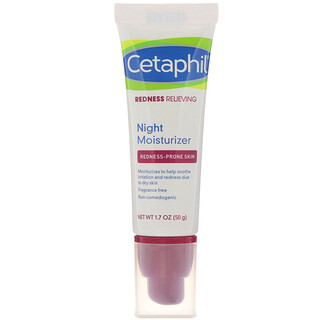 Cetaphil, 泛紅舒緩保濕晚霜，1.7 盎司（50 克）