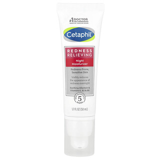 Cetaphil, 泛紅舒緩保濕晚霜，1.7 盎司（50 克）