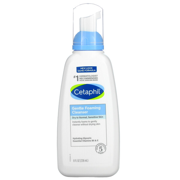 Cetaphil, Gentle Foaming Cleanser, 8 fl oz (236 ml)