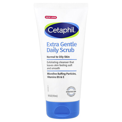 Cetaphil, Exfoliante diario extrasuave, Piel normal a grasa, 178 ml (6 oz. líq.)