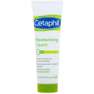 Cetaphil Moisturizing Cream, Very Dry, Sensitive Skin, 3 oz (85 g)