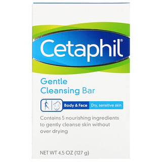 Cetaphil, بار تنظيف رقيق، 4.5 أونصة (127 غ)