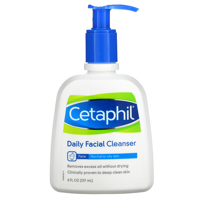 

Cetaphil Средство для ежедневного очищения лица, 8 жид.унций(237 мл)