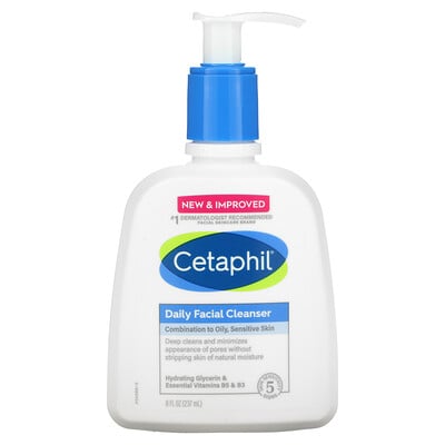Купить Cetaphil Ежедневное очищающее средство для лица, 237 мл (8 жидк. Унций)