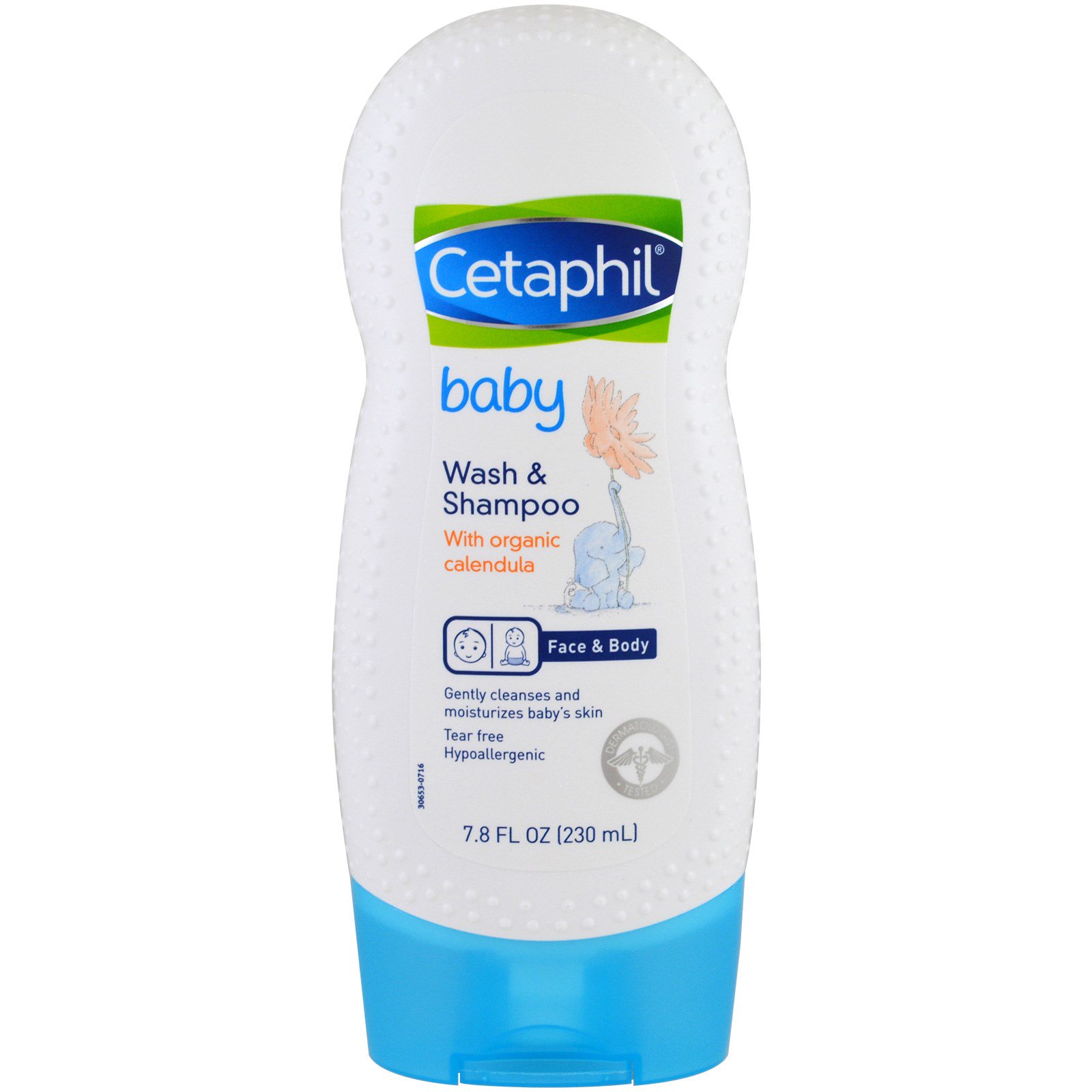 iHerb 洗浴用品 Cetaphil, 嬰兒,有機金盞花洗髮水和沐浴露,7.8盎司(230毫升)