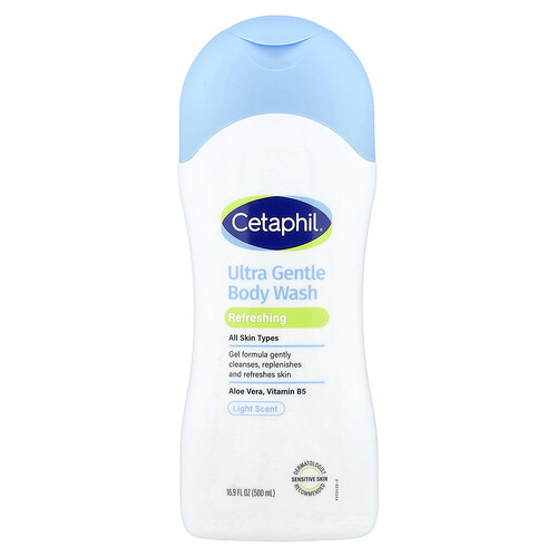 Cetaphil, Ultra-sanftes Duschgel, leichter Duft, alle Hauttypen, 500 ml