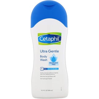 Cetaphil, Ultrasuave, Jabón líquido para el cuerpo, Sin fragancia, 500 ml (16,9 oz. líq.)