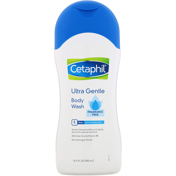 Cetaphil, Ultra Gentle, Duschgel ohne Duftstoffe, 500 ml