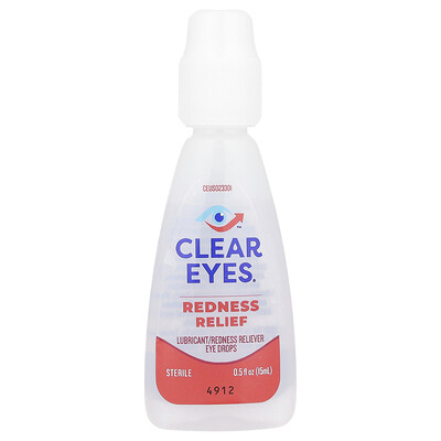 Product Image for Clear Eyes, Redness Relief, Lubricant/Redness Reliever Eye Drops, 0.5 fl oz (15 ml)
