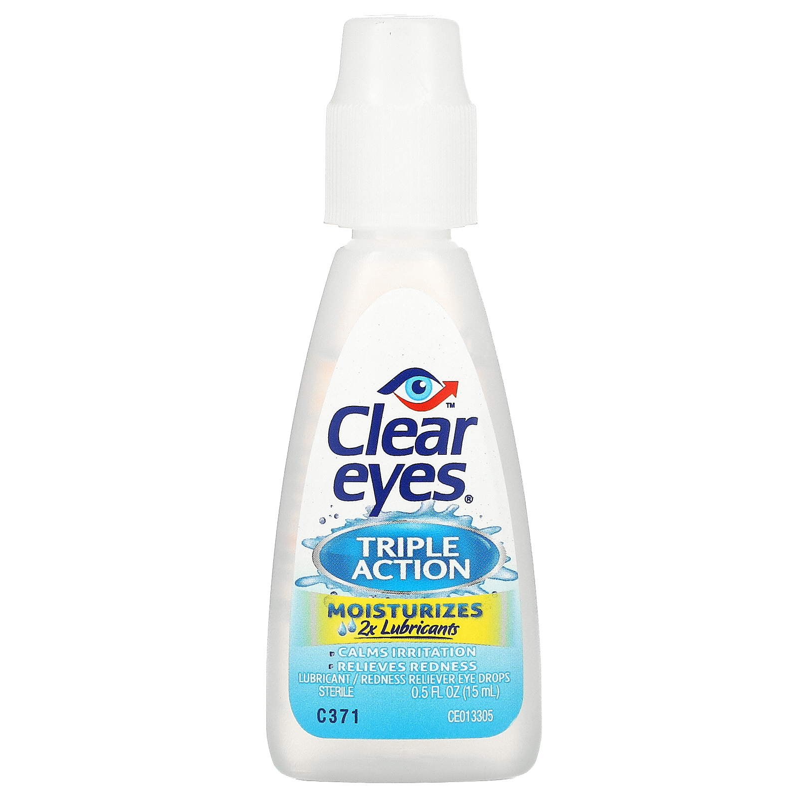 Clear Eyes, Triple Action, Lubricant/Redness Reliever Eye Drops, 0.5 fl