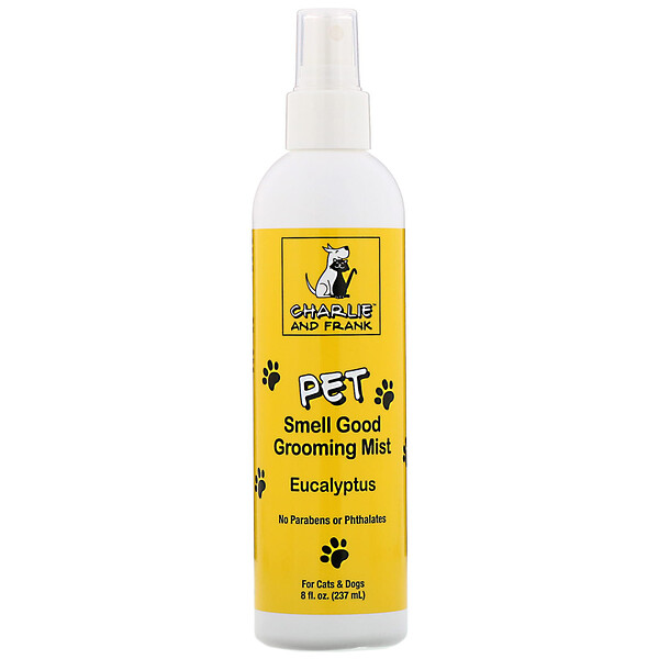 Charlie & Frank, Pet Smell Good Grooming Mist, Eucalyptus, 8 fl oz (237 ml) iHerb