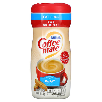 Coffee Mate Кофейные сливки в порошке, обезжиренные, оригинальные, 453,5 г (16 унций)
