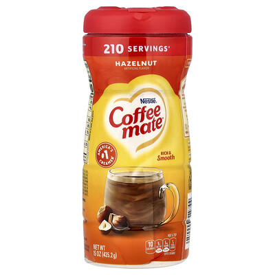 Product Image for Coffee Mate, Powder Coffee Creamer, Hazelnut, 15 oz (425.2 g)