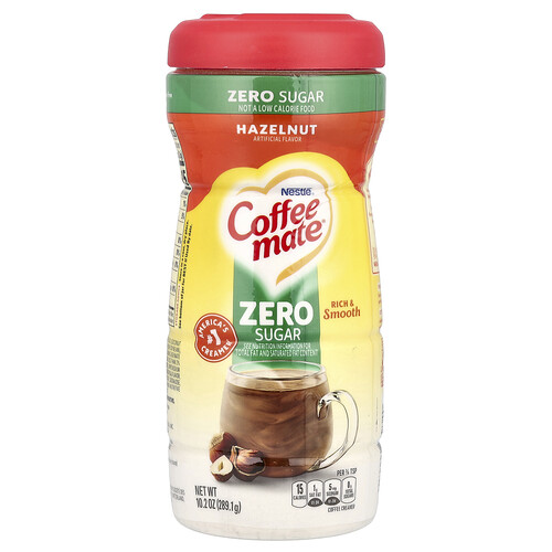 Coffee Mate, Powder Coffee Creamer, Zero Sugar, Hazelnut, 10.2 oz (289.1 g)