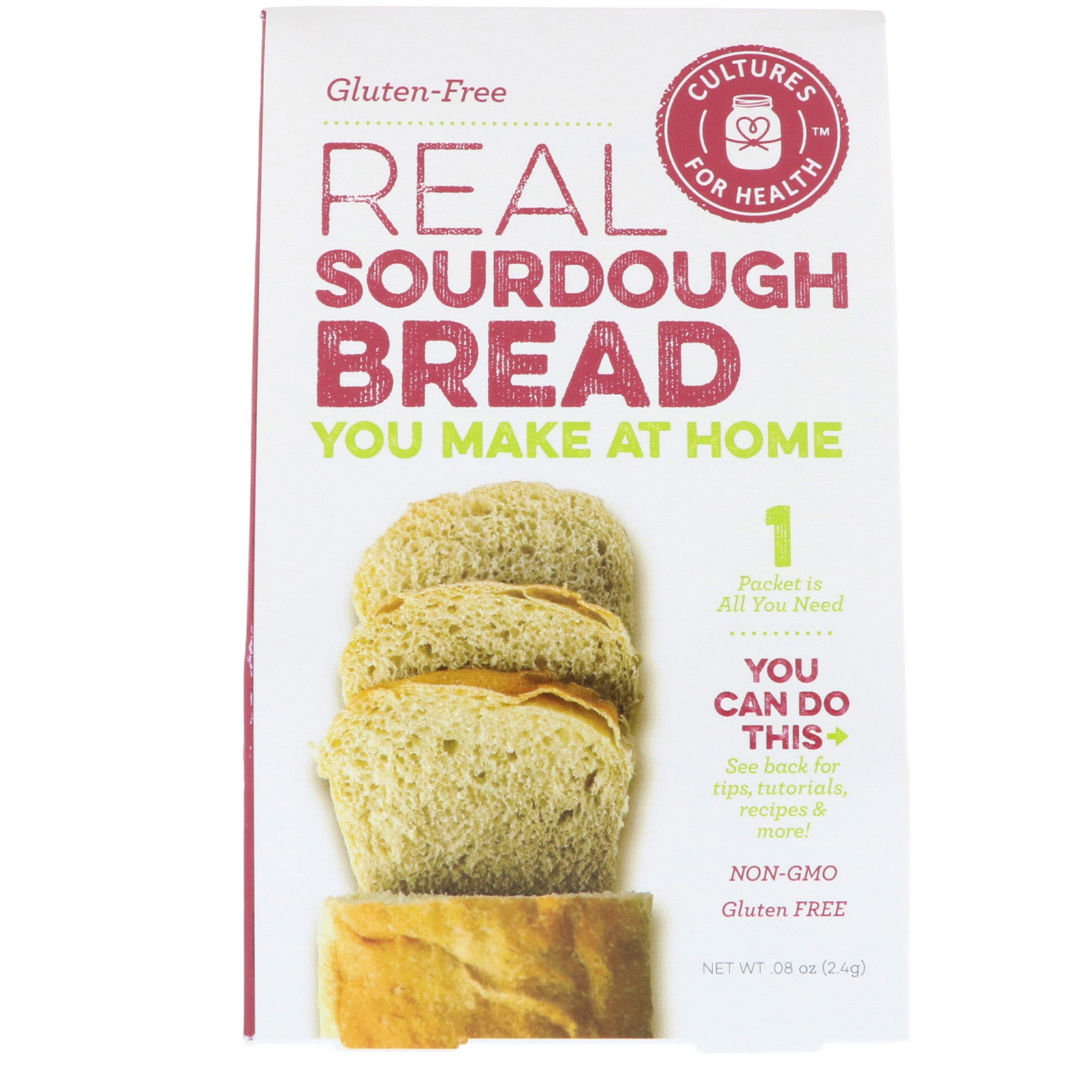 Cultures for Health, Real Sourdough Bread, Gluten-Free, 1 ...