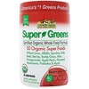 Country Farms, Súper verdes, Fórmula de alimentos enteros con certificación orgánica, delicioso sabor a baya, 10.6 oz (300 g)