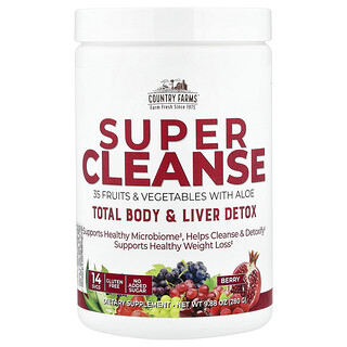 Country Farms, Super Cleanse, bogyó, 9,88 uncia (280 g)