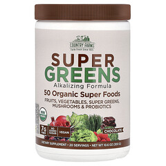 Super Greens, підлужнювальна формула, шоколад, 10,6 унцій (300 г)