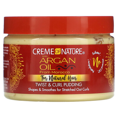 

Creme Of Nature Пудинг Twist & Curl с аргановым маслом из Марокко 326 г (11 5 унции)
