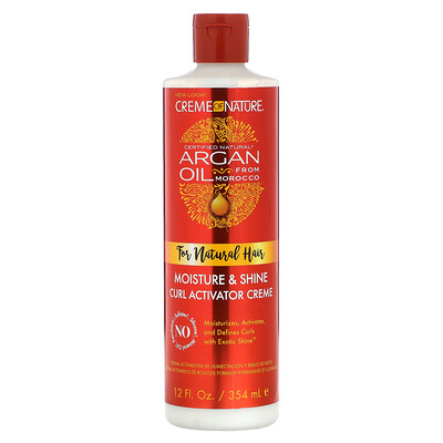 

Creme Of Nature Argan Oil From Morocco Moisture & Shine Curl Activator Creme 12 fl oz (354 ml)