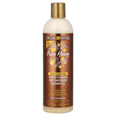 Product Image for Creme Of Nature, Pure Honey, Moisturizing Dry Defense Shampoo, For Dry Dehydrated Hair, 12 fl oz (355 ml)