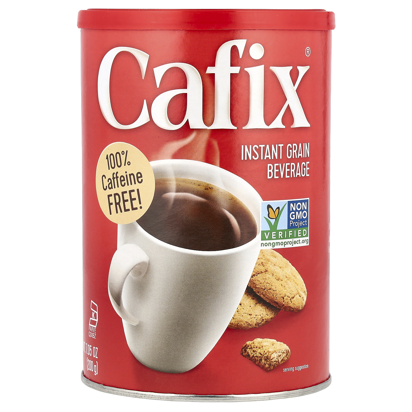 Cafix Полностью натуральный растворимый напиток без кофеина 7 05 унций 200 г Полностью натуральный