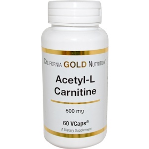 Отзывы о California Gold Nutrition, Acetyl L-Carnitine, 500 mg, 60 VCaps