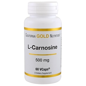 Отзывы о California Gold Nutrition, L-Carnosine, 500 mg, 60 VCaps