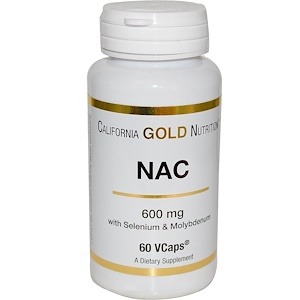 Отзывы о California Gold Nutrition, NAC, 600 mg, 60 VCaps