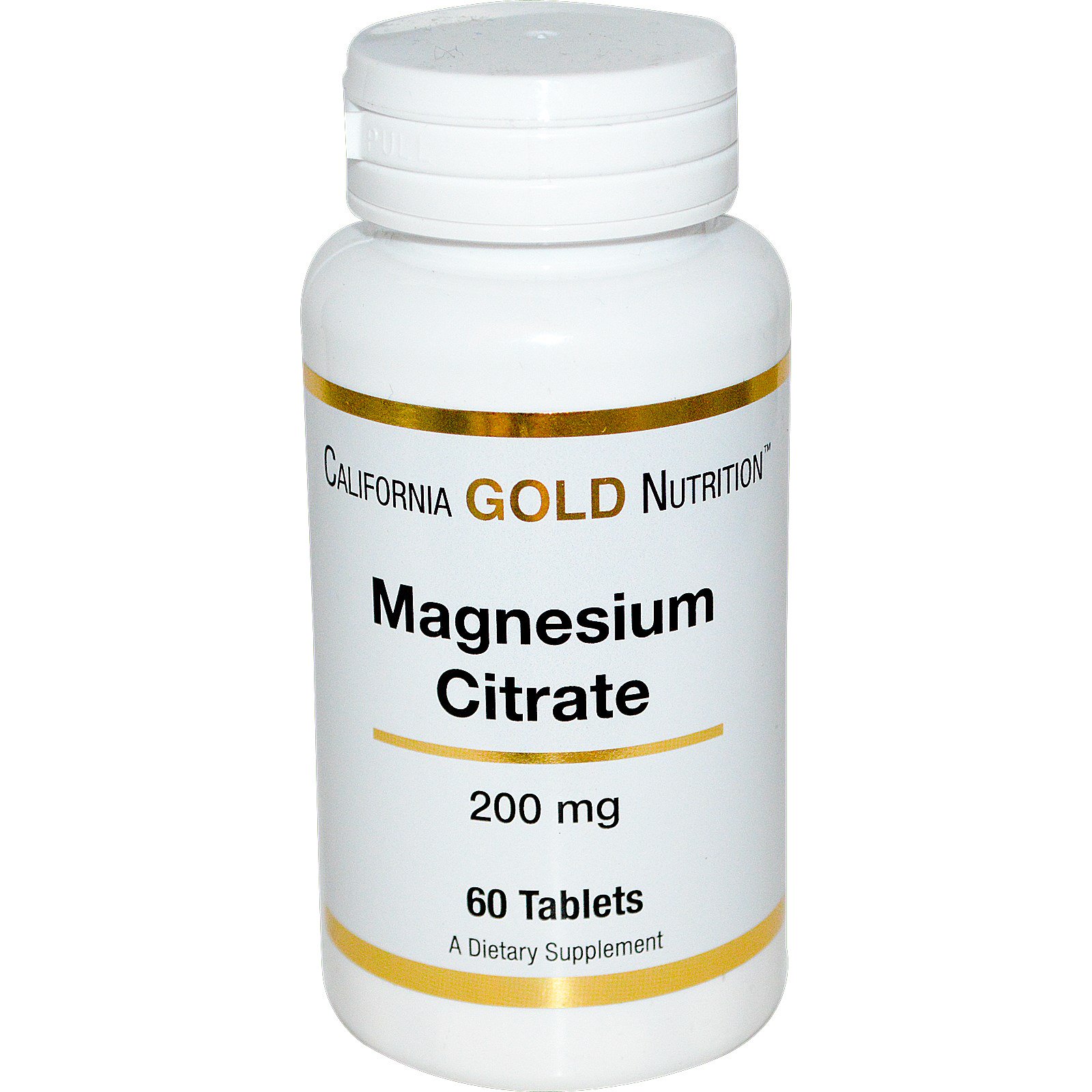 California Gold Nutrition, Magnesium Citrate, 200 mg, 60 Tablets iHerb