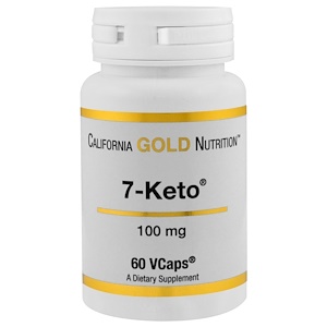 Отзывы о California Gold Nutrition, 7 Keto, 100 mg, 60 VCaps