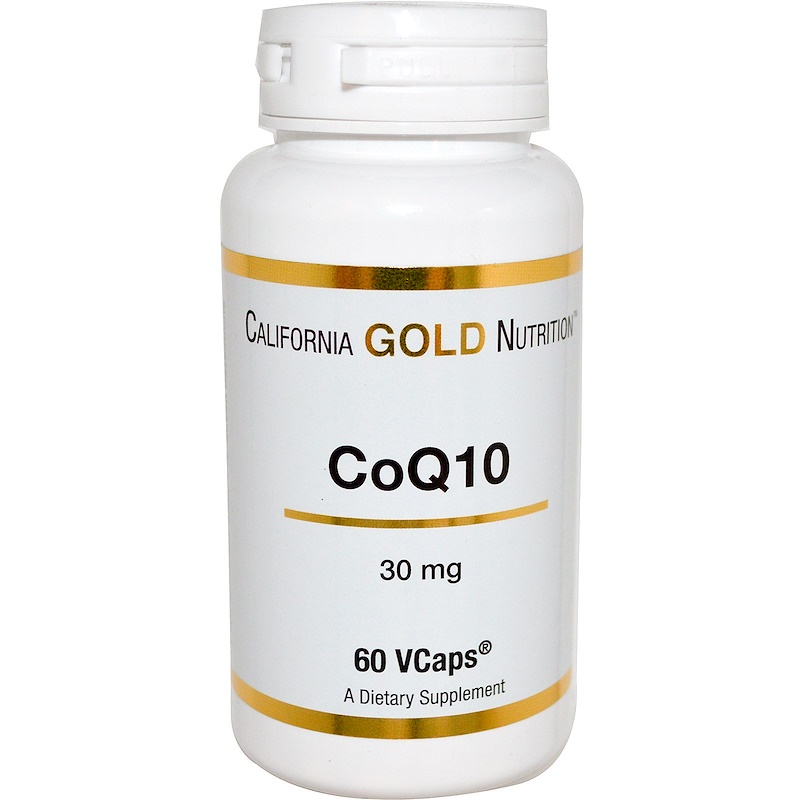 California Gold Nutrition, CoQ10, 30 mg, 60 VCaps - iHerb