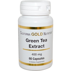 Отзывы о California Gold Nutrition, Green Tea Extract, 400 mg, 60 Capsules