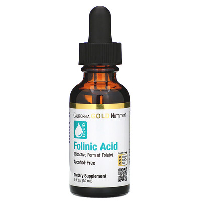 

California Gold Nutrition Фолиновая кислота, без спирта, 30 мл (1 жидк. унция)