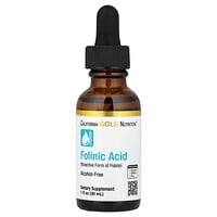 California Gold Nutrition, Ácido folínico, Sin alcohol, 30 ml (1 oz. líq.)