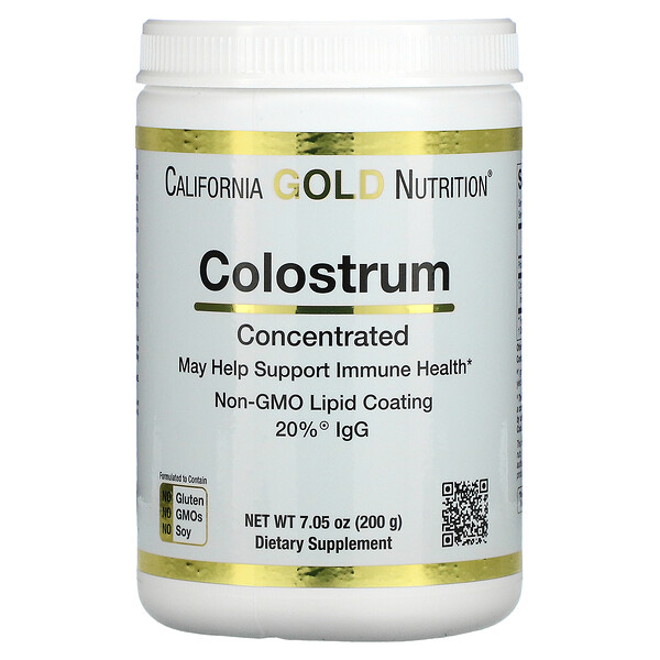 California Gold Nutrition, Colostrum Powder, Colostrum-Pulverkonzentrat, 200 g (7,05 oz.)