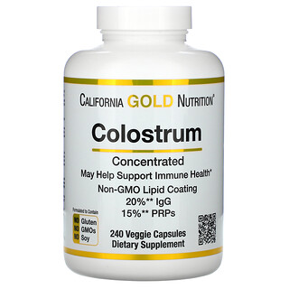 California Gold Nutrition, Colostrum, Concentrated, 240 Capsules
