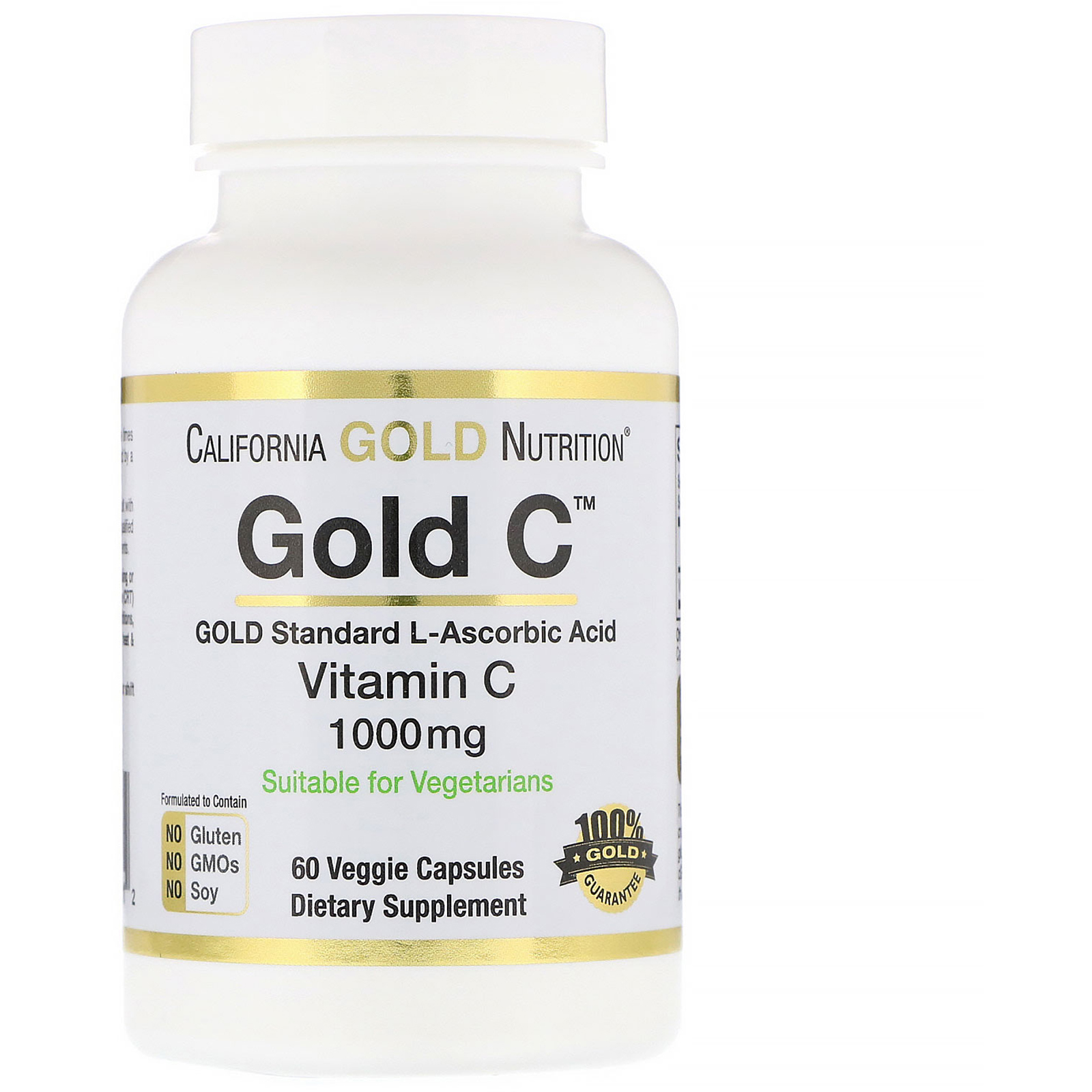 California Gold Nutrition Gold C Vitamin C 1000 Mg 60