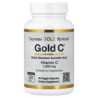 كاليفورنيا غولد نيوتريشن, فيتامين (جـ) Gold C®‎ المتوافق مع درجة دستور الأدوية الأمريكي (USP)‏، 1,000 ملجم، 60 كبسولة نباتية