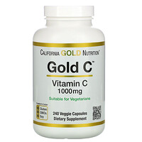 California Gold Nutrition, Gold C, Vitamin C, 1,000 mg, 240 Veggie Capsules