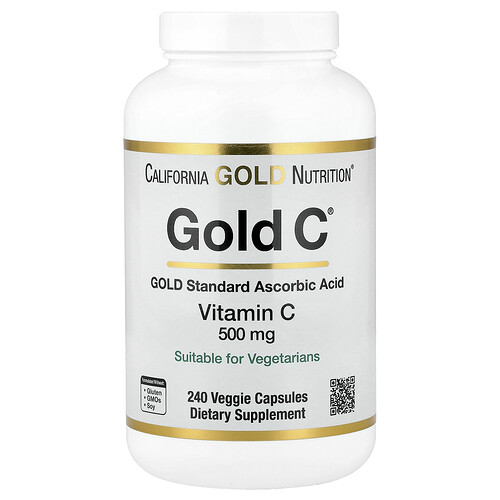 California Gold Nutrition Gold C® ビタミンC 500mg ベジカプセル240粒