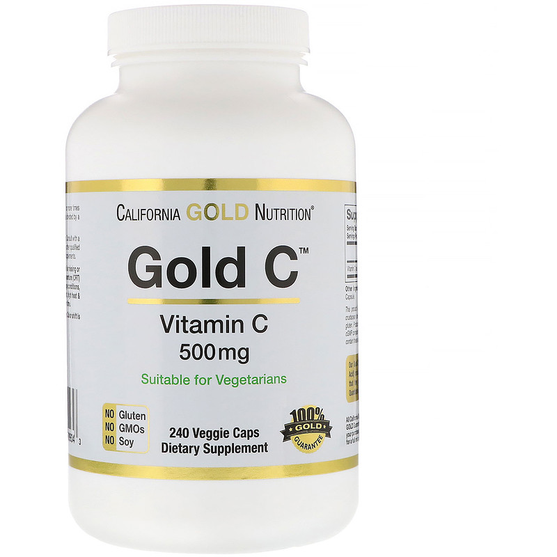 California Gold Nutrition, Gold C, Vitamin C, 500 mg, 240 ...