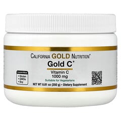 Gold C®, вітамін C класу USP в порошку, 1000 мг, 250 г (8,81 унції)