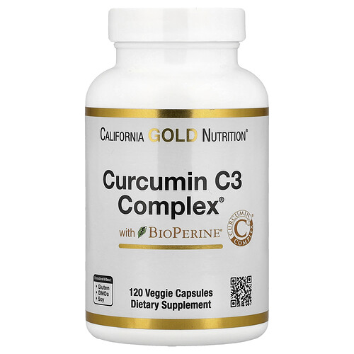 Photos - Vitamins & Minerals California Gold Nutrition , Curcumin C3 Complex® with BioPerine® Black Pepper Extract, Turmeric Cur
