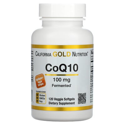 

California Gold Nutrition коэнзим Q10 100 мг 120 растительных капсул