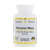 Отзывы о California Gold Nutrition, Peruvian Maca, 500 mg, 90 Veggie Caps