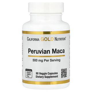 California Gold Nutrition, Peruvian Maca, 500 mg, 90 φυτικές κάψουλες