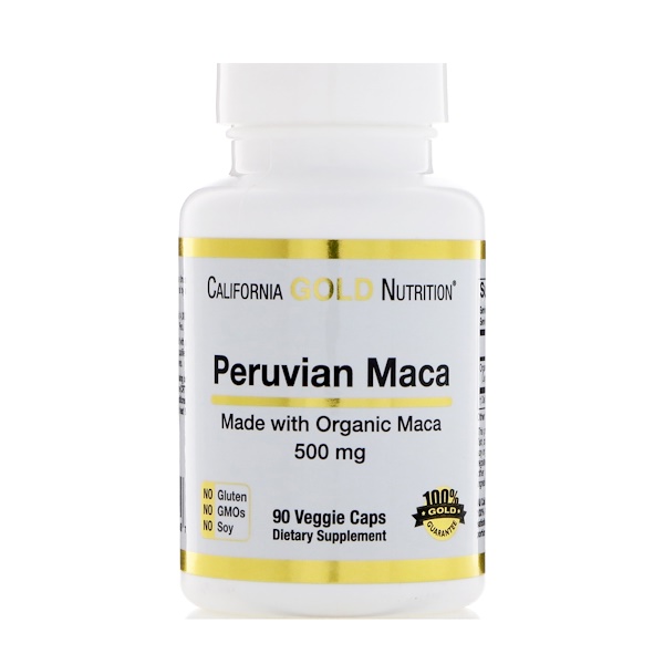 California Gold Nutrition, Peruvian Maca, 500 mg, 90 Veggie Caps