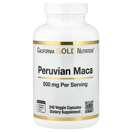 California Gold Nutrition ペルー産マカ 500mg ベジカプセル240粒
