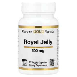 California Gold Nutrition, 蜂统领浆，500 毫克，30 粒素食胶囊
